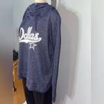 Dallas Cowboys woman’s blue silver metallic hoodie sweatshirt size large Photo 1