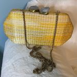 LIKHÂ Yellow Orange & Cream Woven Clutch Purse NEW Handmade Bag Photo 12