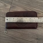 Salvatore Ferragamo  Brown embossed logo Leather Wallet full
Size Photo 7