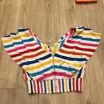 RTR Color Me Courtney Holly Ruffle Top size 4/ Small White Photo 8