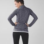 Lululemon Think Fast Women’s Mockneck Quarter Zip Pullover Coco Pique Black Sz 6 Photo 4