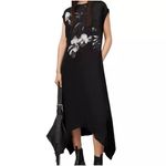 ALLSAINTS NWT All Saints Gian Kosumoso Dress Black Floral Sz 0 $329 Photo 5