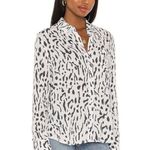 Rails Rocsi Shirt Ivory Cheetah REVOLVE Button Down Size XL Long Sleeve Photo 2