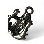 Set of 2 Silver Tone FROG Charms Pendant Frogs Toad Photo 3