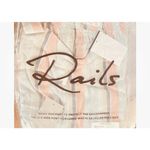 Rails NWT  Striped Tiered Ruffle Mini Dress Pink Blue Linen Blend Size Medium Photo 8