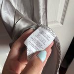 Bebe Platinum Silver Satin Mini Dress Photo 6