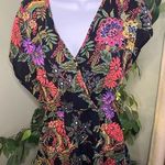 Band of Gypsies Floral Romper with V-Neck Front and Back Size Small Photo 0