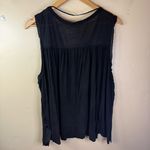 We The Free  Free People Baby Doll Buttoned Black Whimsigoth Tank‎ Size Medium Photo 7