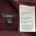 Alfani  Sweater Medium Wine Turtleneck Poncho Dolman Sleeves Oversized New Photo 7