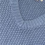 LA Hearts LIGHT BLUE PERIWINKLE CHUNKY KNIT V NECK SWEATER β SMALL Photo 4