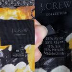 J.Crew  Collection Stormy Tweed Lille Silk Overcoat Jacket Gunmetal Gray Size 10 Photo 13