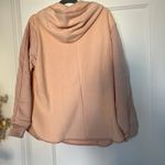 Adidas Essentials Golden Logo Sherpa Fleece Hoodie Blush Gold NWT Photo 6