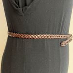 Classic Breaded Thin Belt Brown Photo 2