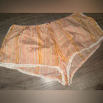 Victoria's Secret Victoria’s Secret 2000’s Y2K Orange Sherbet Lace Low waist Lounge Shorts L Photo 2
