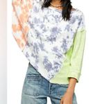 Free People We the Free Chasing the Sun Tie Dye Oversized Slouchy Tee Size XS Photo 2