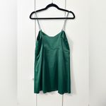 Urban Outfitters  Padova Satin Slip Button-Up Mini Dress - Emerald Green - S Photo 8