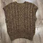 Vintage John Meyer Womens Sweater Vest Tank Top Sz Pet Medium Brown Cable Knit Photo 1