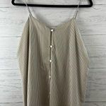 Poetry Prose & Striped Button Tank Top Size S Photo 0