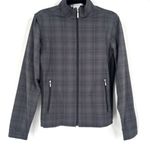 Nike  Gold Fitdry Dri-fit Plaid Black Purple Full‎ Zip Windbreaker Jacket Medium Photo 0