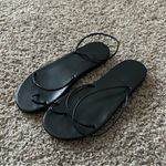 Ancient Greek Sandals Apli Eleftheria Strappy Leather Sandals Black Size 38 US 8 Photo 1