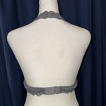 Free People NWOT  Grey Galloon Lace Halter Bra Medium Photo 1