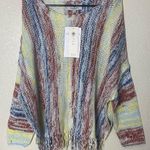 Laurie Felt Striped Fringe Sweater Photo 0