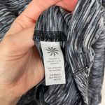 Athleta  Womens Heathered Grey Striped Quarter-Zip Pullover Athletic Top Womens S Photo 4