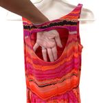 Cynthia Rowley  Sundress, Cutout Back, Midi, Full Skirt, Sunset Color Way Photo 3