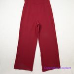 Adrianna Papell New! dark red / maroon short sleeve jumpsuit, size 14 Photo 4