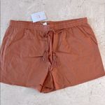 ANDIE $58 NWT  the short auburn linen blend L Photo 1