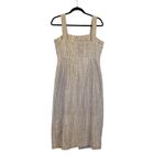 Apiece Apart Berel Tank Cream Pin Striped Midi Dress Size 10 Photo 6