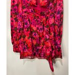 For Love & Lemons  Lauren Long Sleeve Mini Dress Red Pink Florals Size XS NWT Photo 5