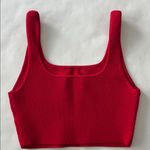 Babaton Aritzia x  Sculpt Knit Square Neck Ribbed Cropped Tank Top M Photo 5