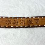 Eagle Western Buckle Leather Belt "CASEY" with Silver and Brown Accents size 40" Photo 3