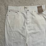 Madewell Jeans Low-Slung Straight Leg Slouchy Button Fly Tile White 30 NWT New Photo 6