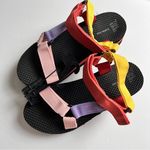 Time And Tru Women's Outdoor Multi-color Platform Nature Sandals Sz 6 Photo 1