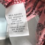 Charlotte Russe Red Bandana Pattern Tie Front Casual Top Size Medium Photo 7