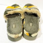 UGG  Size 7 FLUFFITA CALI COLLAGE Multicolor Sheepskin Slipper Slide Sandals Photo 3