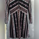 Free People  Stella Graphic Long Sleeve Mini Dress size medium NWOT Photo 8