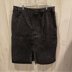 Foxy vintage 80s Chic USA black denim pleated skirt pockets good quality Size undefined Photo 2