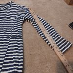 Madewell Size Small S Black White Stripes Striped Top Cotton Blouse Comfy Photo 2