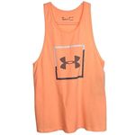 Under Armour  Bright Orange Loose Fit Tank Top Small New Photo 4