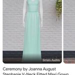 Joanna August Ceremony large fitted bodice sash full skirt bridesmaid open back Photo 10