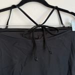 J.Crew NWT  Strapless One-piece Swimsuit Bathing Suit in Black Sz M AO438 Photo 5