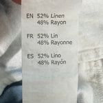 Revamped Linen Blend Tie Dye Blue & White Cropped Top Size Medium Smocked Photo 5