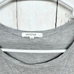 Antistar Dress Women Size XS Gray Boat Neck Short Sleeve Midi Cuffed Sleeve Photo 1