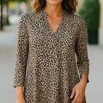 Cheetah Print Swing Dress‎ size S Photo 1