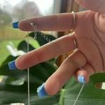 Royal Blue Silver Prom Necklace Photo 2