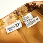 Vintage 80’s Chinese Patterned Satin Longline Jacket in Rose Gold | Size S/M Size M Photo 9