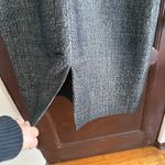 NICOLE FARHI | Gray Wool Blend Tweed V Neck Sheath Knee length Skirt | Size 10 Photo 5